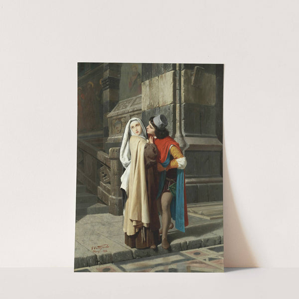 Filippo Lippi falling in love with Lucrezia Buti by Gabriele Castagnola