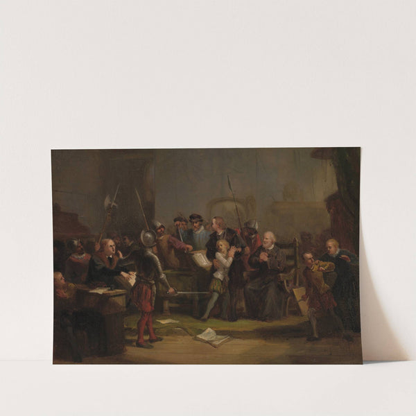 Filips Willem wordt uit de hogeschool te Leuven ontvoerd, Anno 1568 by David Van Der Kellen III