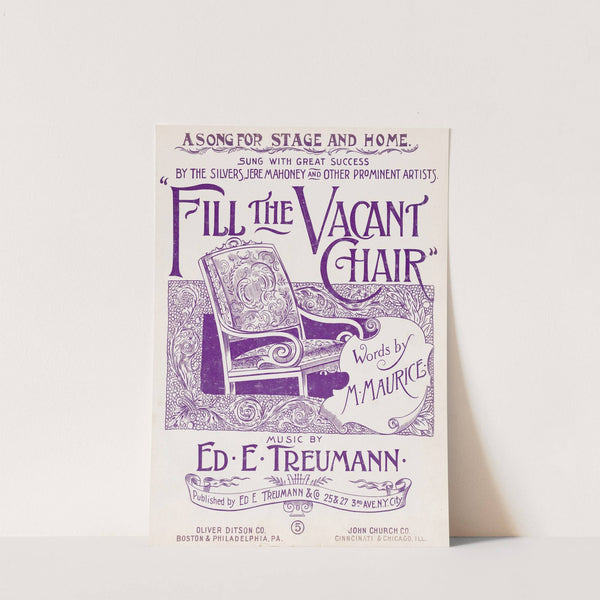 Fill the vacant chair by Anonymous