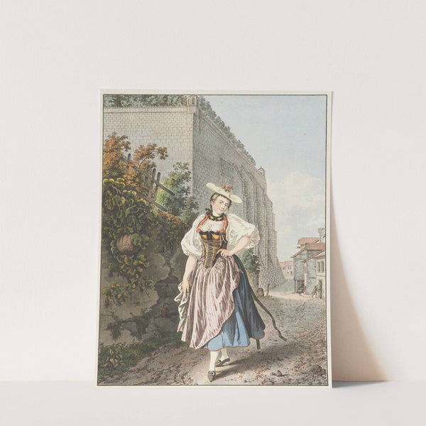 Fille de bain ou Paysanne galante du canton de Berne (1791) by Gabriel Lory the older