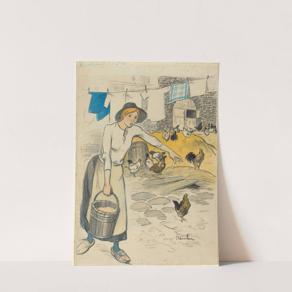 Fille de Ferme by Théophile Alexandre Steinlen