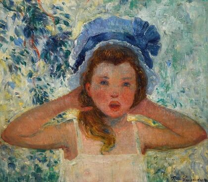 Fille de l’artiste au bonnet bleu
