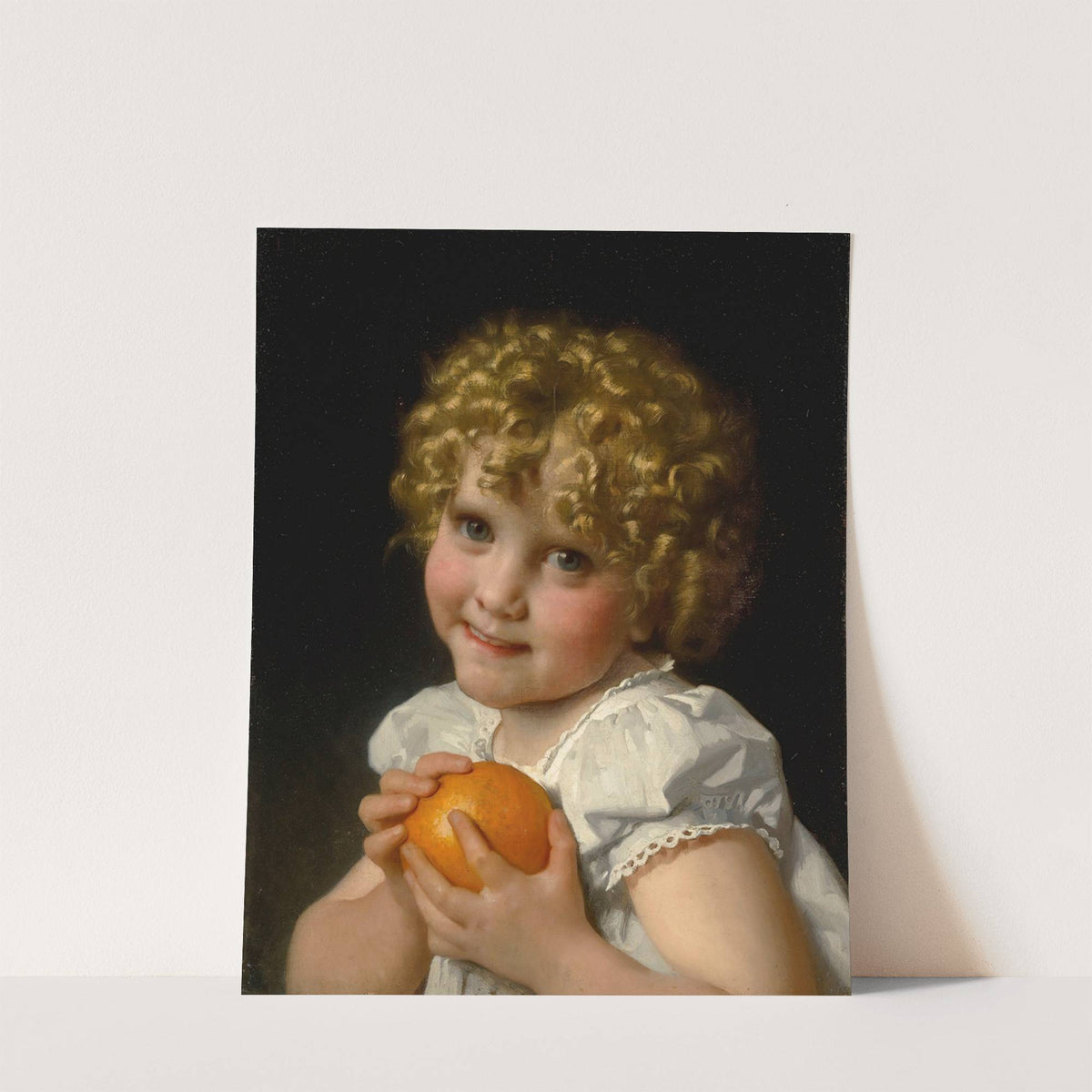 Fillette À L’orange (1868) by Léon-Jean-Basile Perrault