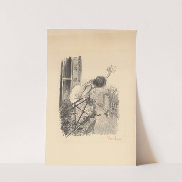 Fin de Bail, Poésie de L. Durocher (1897) by Théophile Alexandre Steinlen