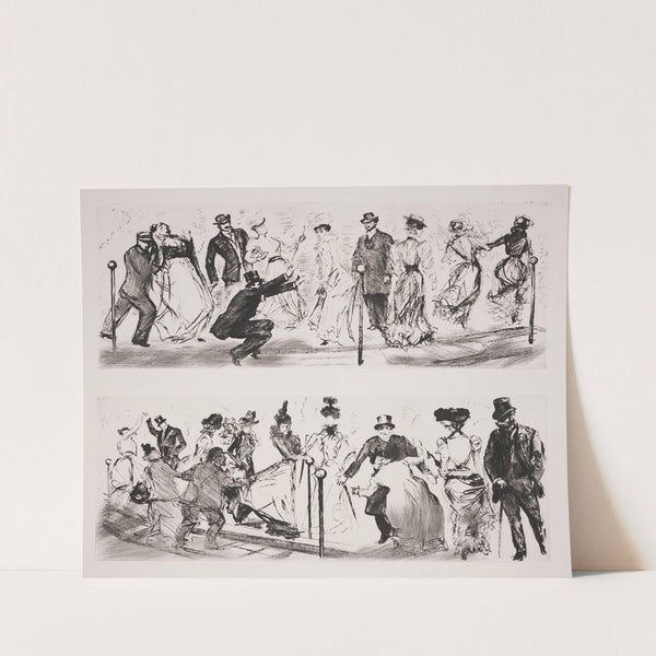 Fin du trottoir roulant (1900) by Charles Paul Renouard