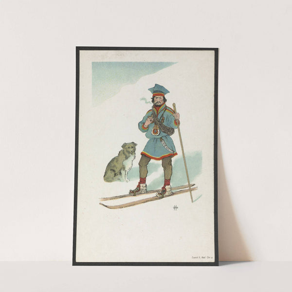 Fin paa ski by Othar Holmboe