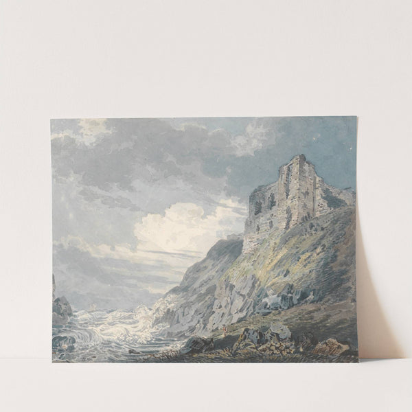 Findlater Castle, Banff by Thomas Girtin