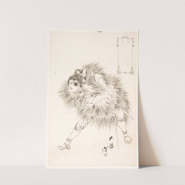 Finished Drawing of a Warrior by Tsukioka Yoshitoshi