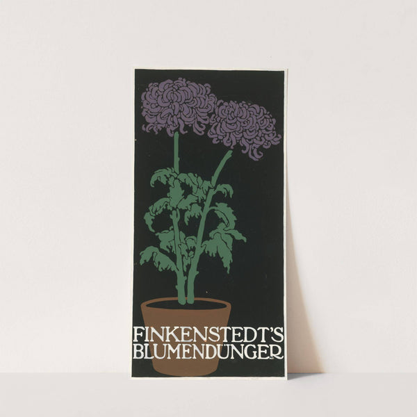 Finkenstedts Blumendünger (1910) by Julius Klinger