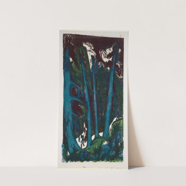 Fir Trees (1918) by Ernst Ludwig Kirchner