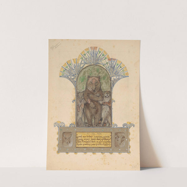 Firapeel gaat met Bruin en Isegrim naar de koning by Bernard Willem Wierink