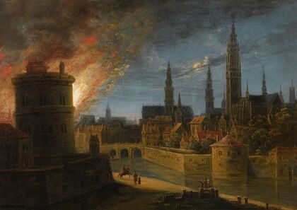 Fire in Antwerp