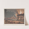 Fire in London (1808) by Thomas Rowlandson