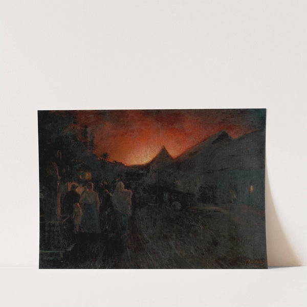 Fire in Radvaň by Dominik Skutecký