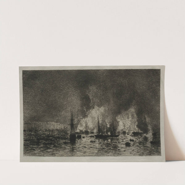 Fire in the Port of Bordeaux (1869)