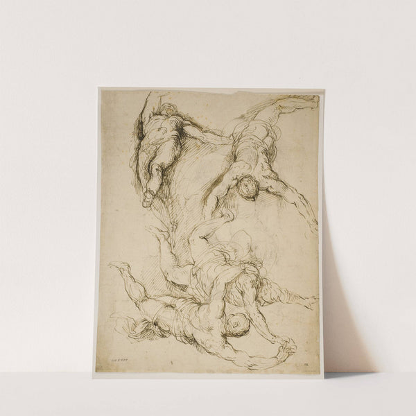 Fire svævende figurer by Jacopo Palma il Giovane