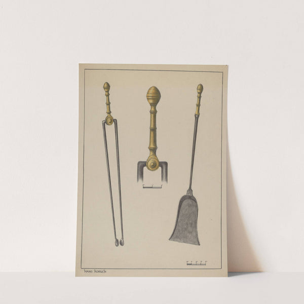 Fire Tongs and Shovel by Hans Korsch