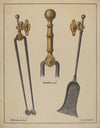 Fire Tongs, Shovel, and Jamb Hooks