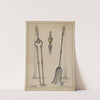 Fire Tongs, Shovel, and Jamb Hooks by Hans Korsch