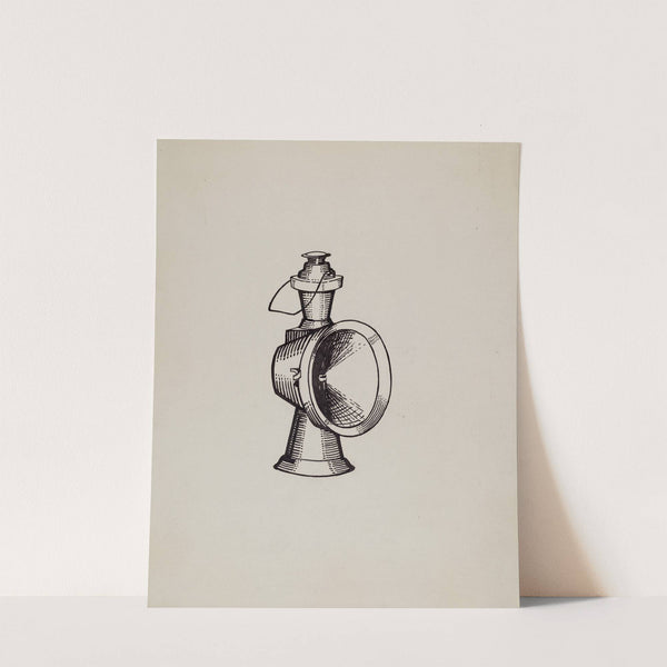 Fire Truck Headlight by Florence Huston