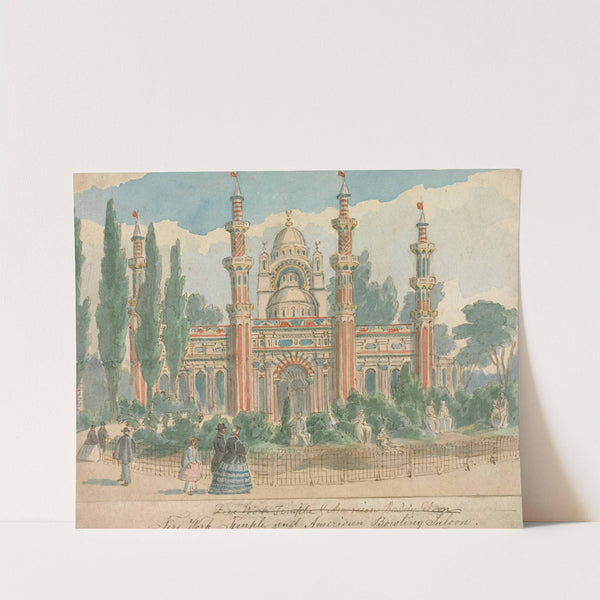 Fire Work Temple and American Building Saloon by William Henry Brooke