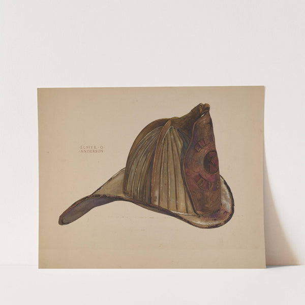 Fireman's Helmet by Elmer G. Anderson