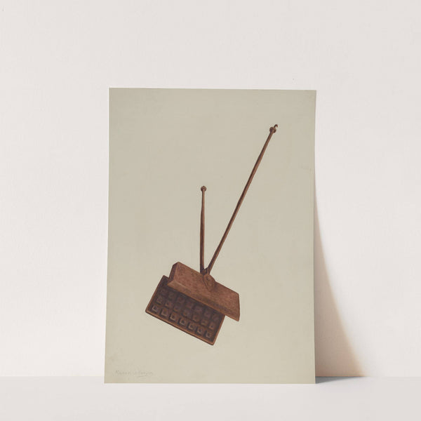 Fireplace Waffle Iron by Manuel G. Runyan