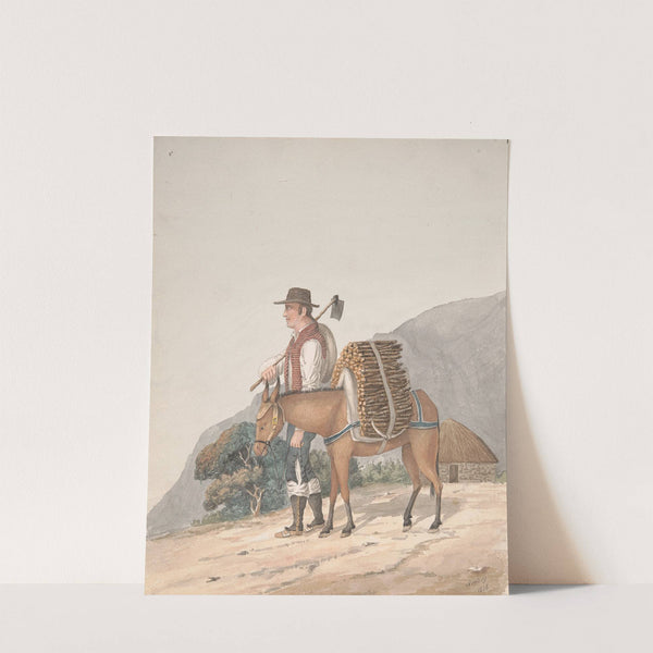 Firewood Seller, Tenerife (1828) by Alfred Diston