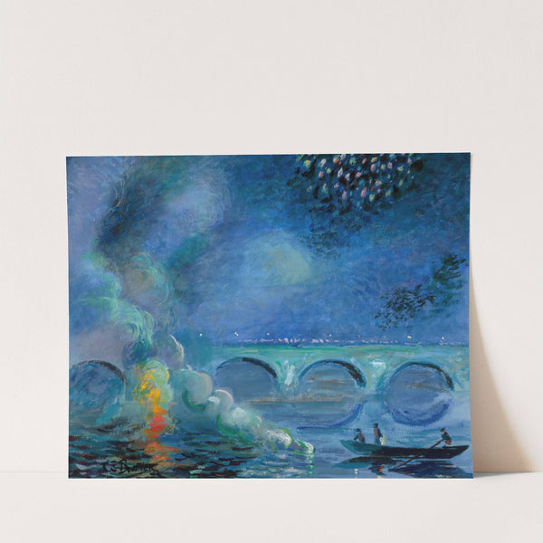 Fireworks; Bridge at Vernon, France by Theodore Earl Butler