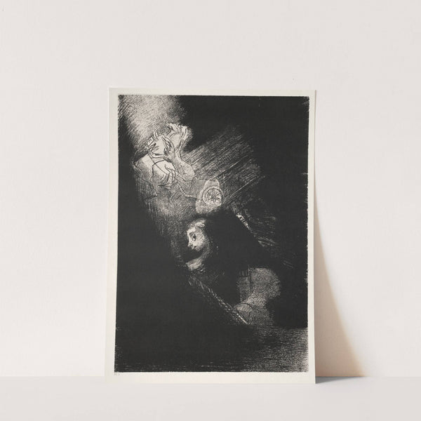 First a Pool of Water, Then a Prostitute, the Corner of a Temple, a Soldier’s Face, a Chariot with Two White, Rearing Horses (1888) by Odilon Redon