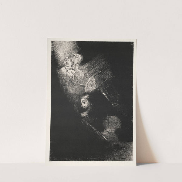 First a Pool of Water, Then a Prostitute, the Corner of a Temple, a Soldier's Face, a Chariot with Two White, Rearing Horses by Odilon Redon