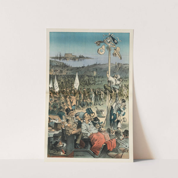 First annual picnic of the ‘Knights of Labor’ – more fun for the spectators than for the performers (1882) by Joseph Ferdinand Keppler