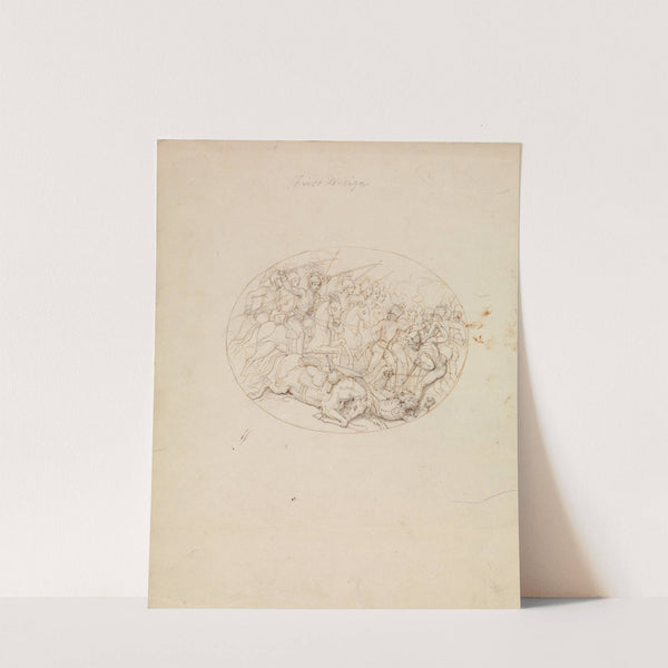 First Design of a Battle Scene by Robert Smirke