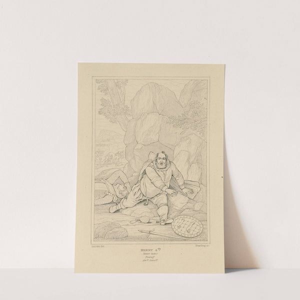 First part of King Henry IV, act 5, scene 4, Falstaff rising slowly (19th century) by William Francis Starling