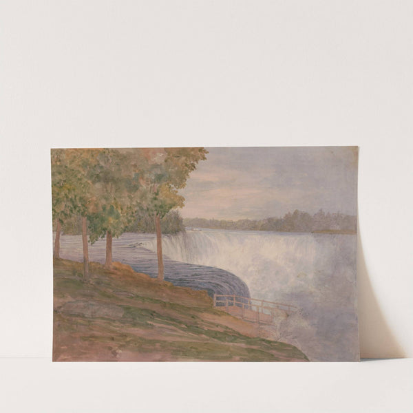 First sight of falls of Niagara before descending the ferry stairs, Wednesday July 22nd 1846 by Michael Seymour