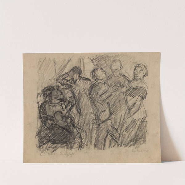 First Sketch for Society Party (1911) by Max Beckmann