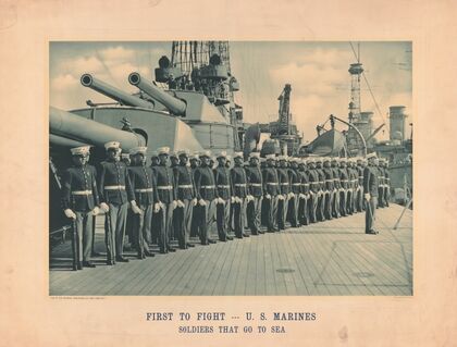 First to fight – U.S. Marines, soldiers that go to sea (1900)
