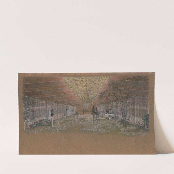 First Unitarian Church, Westport, Connecticut, Walkway (1959) by Victor Alfred Lundy