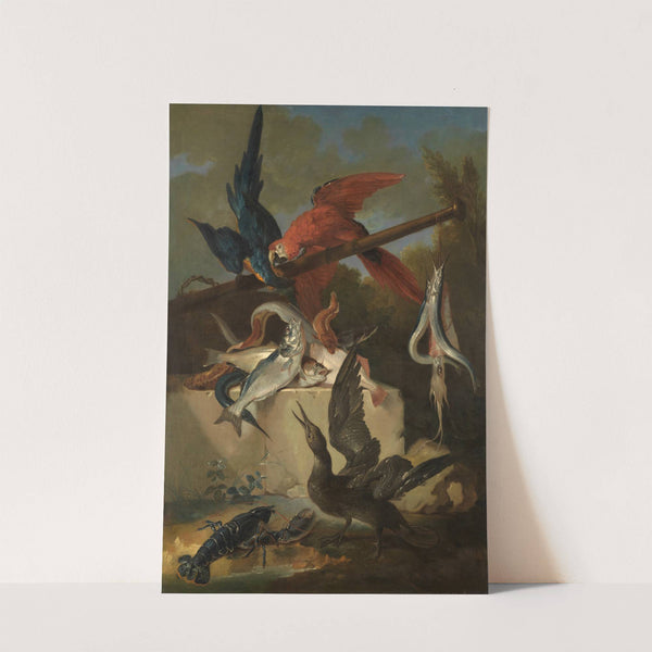 Fische, Seevögel und Papageien by Jean-Baptiste Oudry