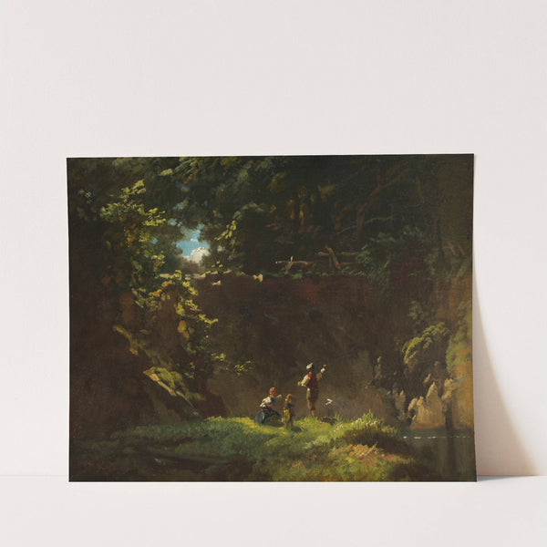 Fischende Kinder (1865-1870) by Carl Spitzweg