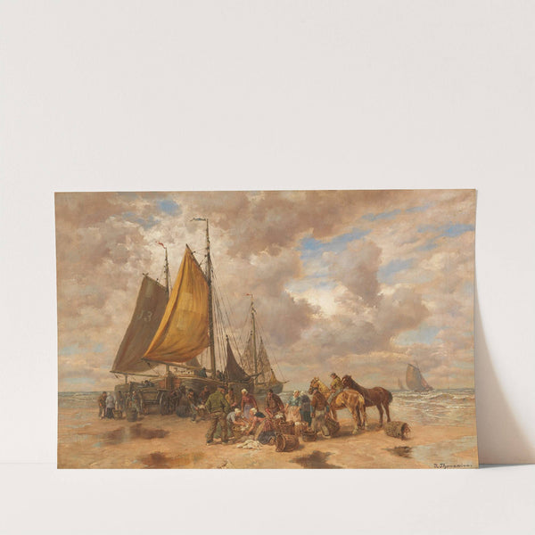 Fischer am Meer by Désiré Thomassin