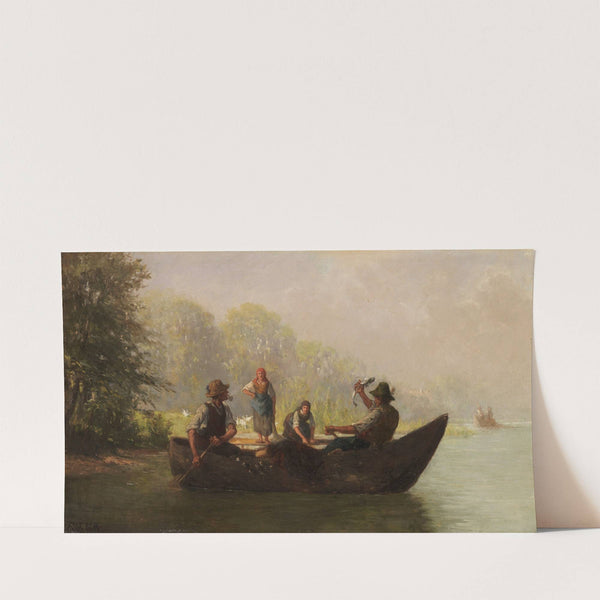 Fischer am Seeufer (Ca. 1880-1900) by Richard Voltz