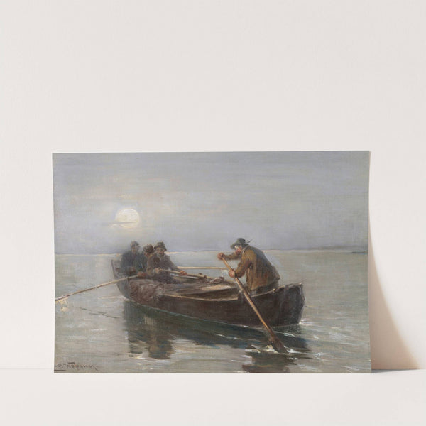 Fischer bei Mondschein (1915-1920) by Joseph Wopfner