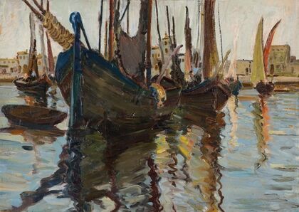 Fischer im Hafen