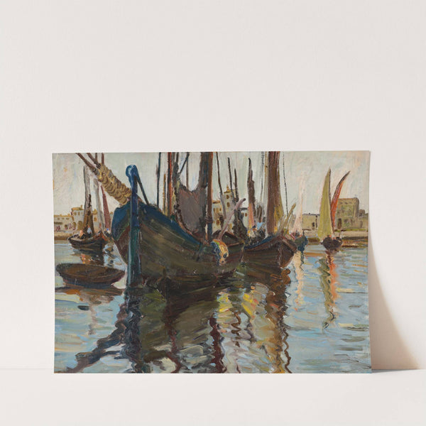 Fischer im Hafen by Demeter Koko