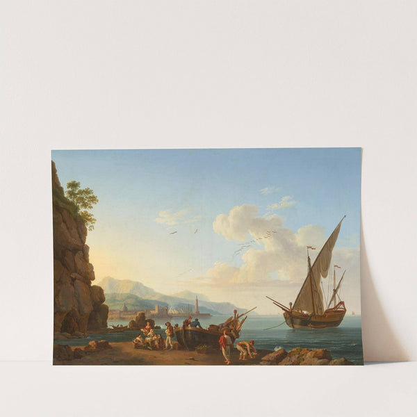 Fischer mit Boot am Strand (1772) by Jacob Philipp Hackert