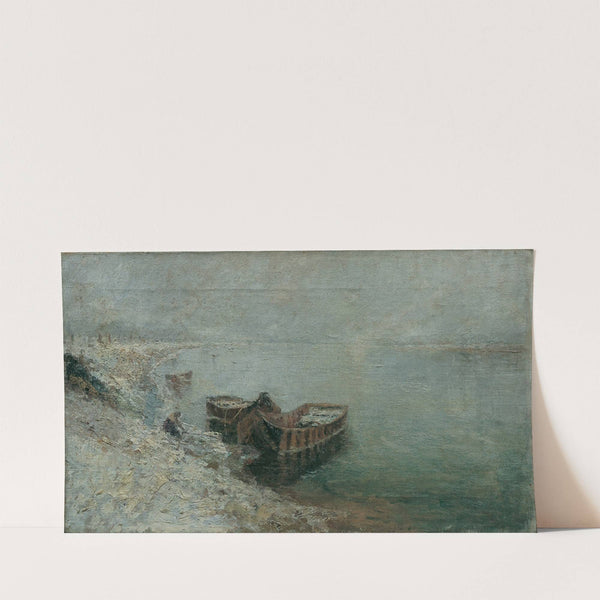 Fischerboote am Donauufer (1890) by Emilie Mediz-Pelik