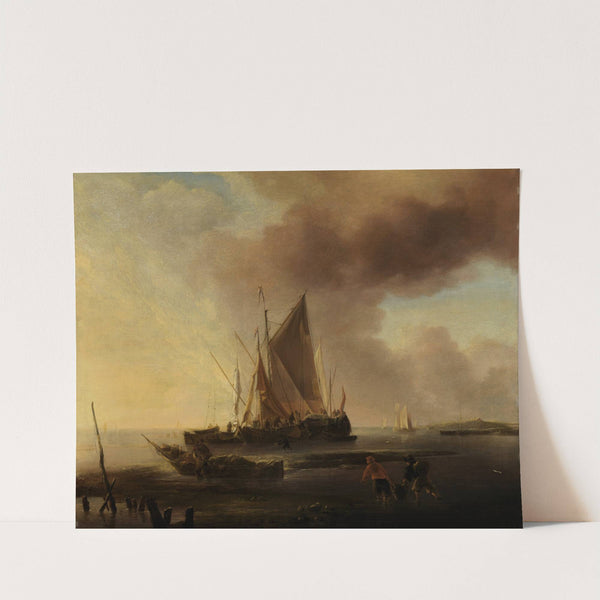 Fischerboote am Strand by Jan van de Cappelle