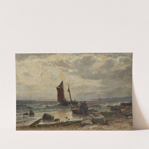 Fischerboote am Strand by Antonie Biel