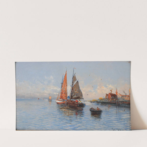 Fischerboote II by Hans Johann Wagner